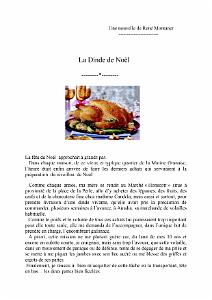 LA DINDE DE NOEL